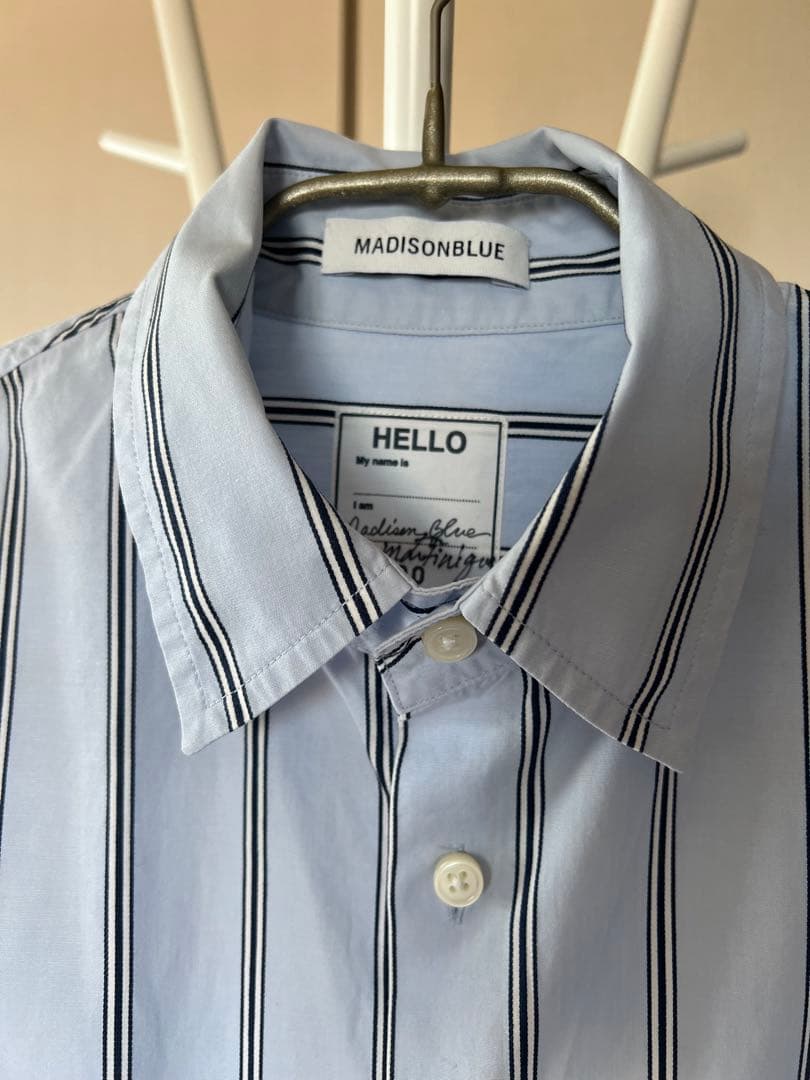 MADISON BLUE ストライプ2wayシャツ