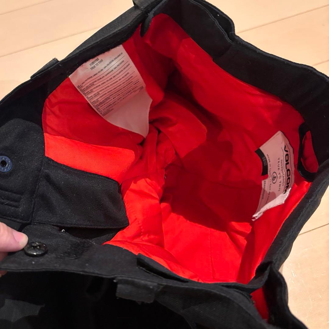 VOLCOM スキーウェア 子ども用 グレー/レッド