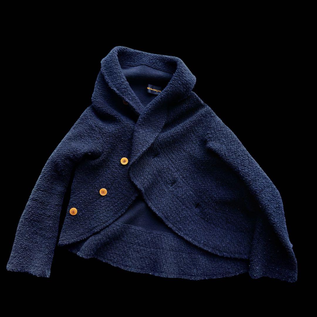 コムデギャルソン　ウールジャケット　後ろポケット付き　希少アウター