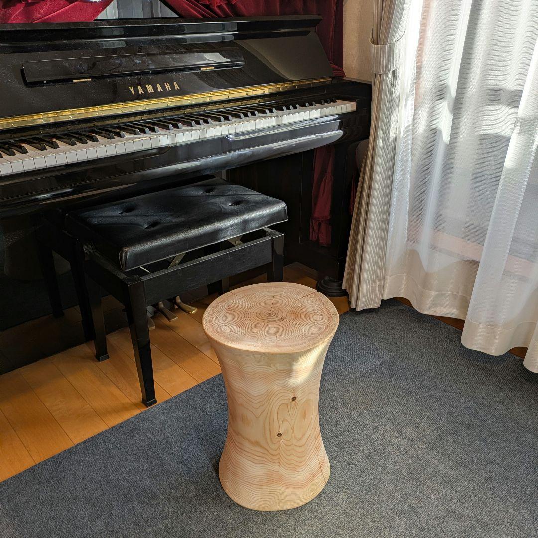 ppp　檜　丸太　椅子　スツール　高さ約45.5㎝