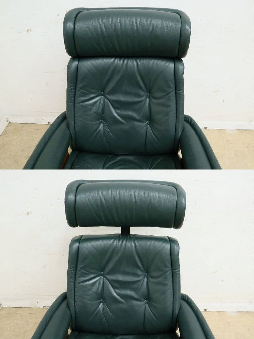 EKORNES エコーネス【プリンス】リクライニングチェア＆オットマン・本革