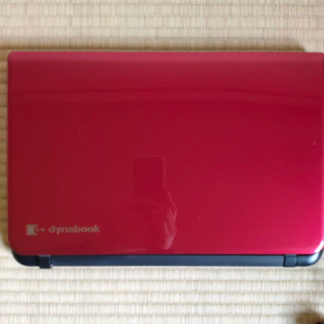 Windows11ノートパソコン ダイナブック レッド SSD Webカメラ