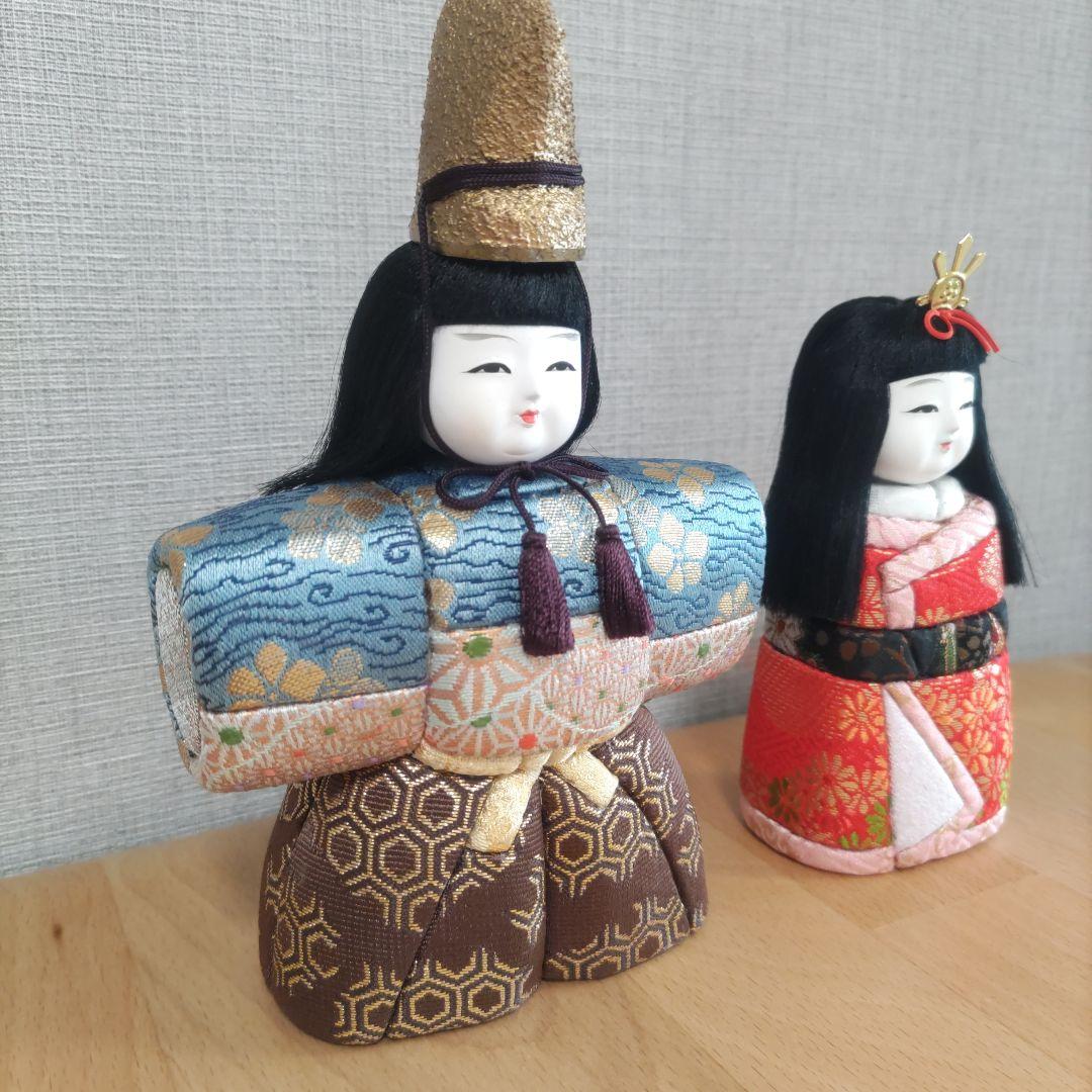 お雛様ペア　木目込人形　ひな祭りෆ⁠╹⁠ ⁠.̮⁠ ⁠╹⁠ෆ