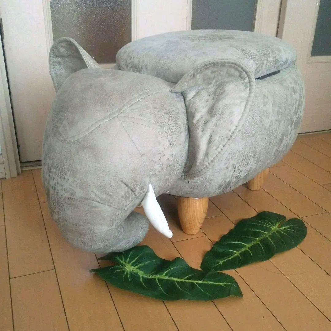 象 エレファント スツール 椅子 オットマン イス 北欧家具 収納 子供部屋