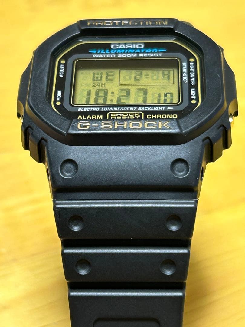 casio G-SHOCK ジーショックDW-5600E 良好　美品　ゴールド