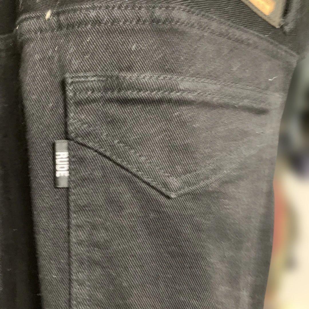 サイズ2RUDE GALLERY ブラックオーバーオール