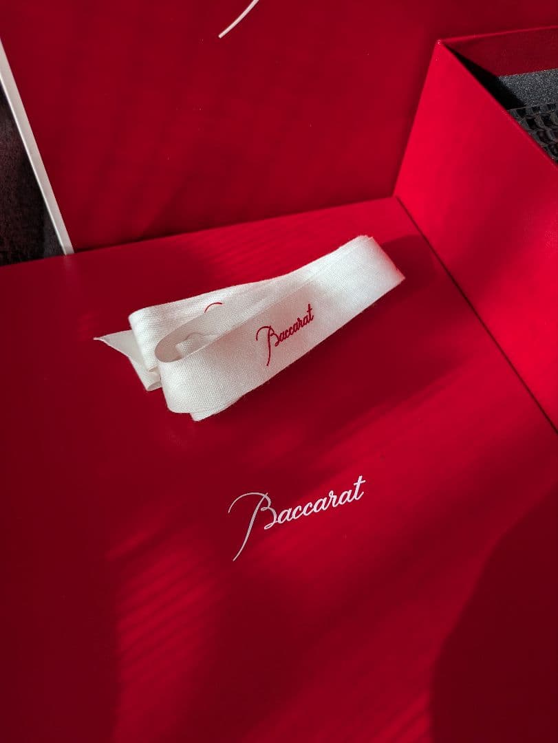 【新品】Baccarat アイ フォトフレーム（ショッパー、リボン付き）