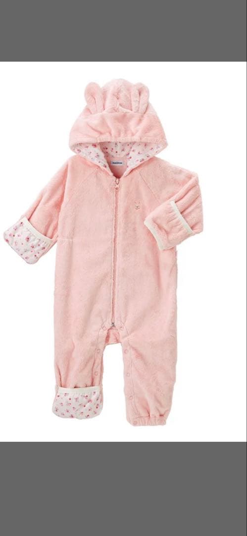 新品 ミキハウス カバーオール60〜80サイズ　ベビーアウター