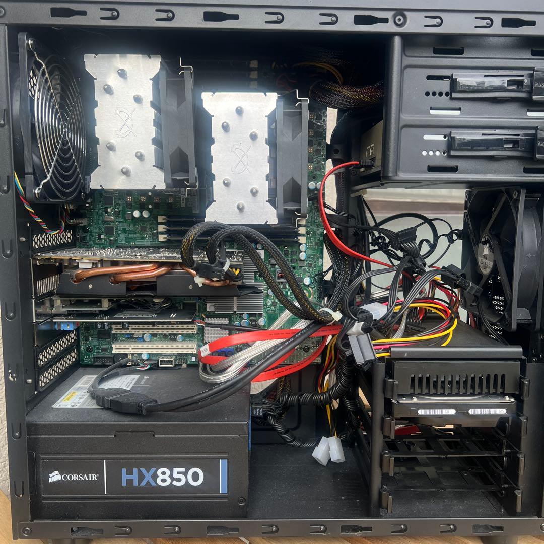 O*i様 デュアルXeon 自作サーバー 96GB メモリ Proxmox動作品