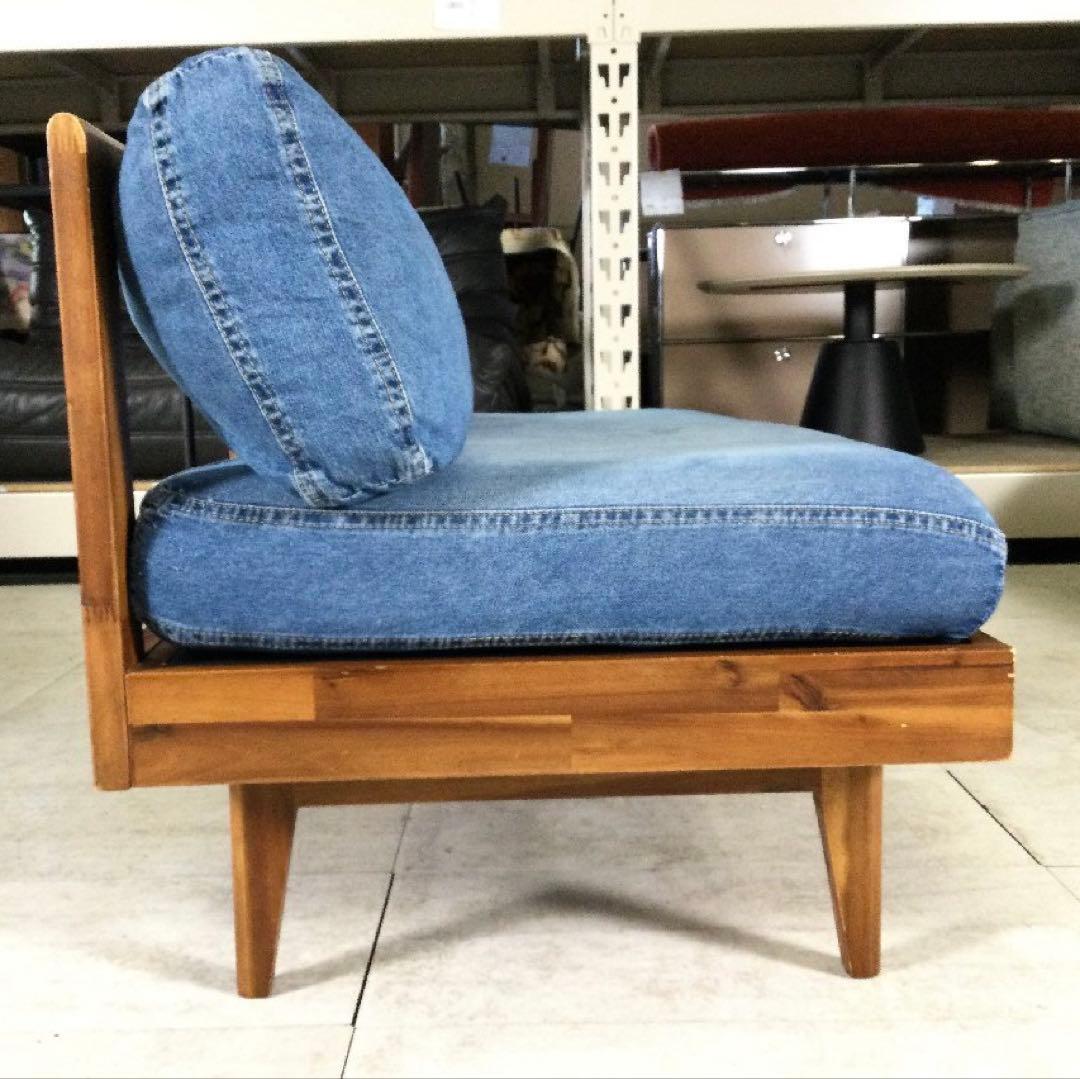 unico ウニコ SWELLA スウェラ ベンチアームレスソファ デニム