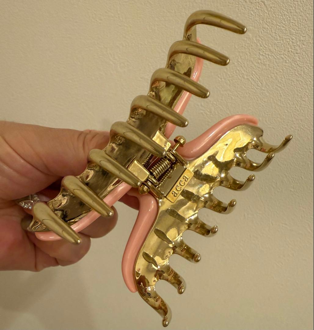 アッカ　acca ヘアクリップ　Lサイズ　スワロフスキー