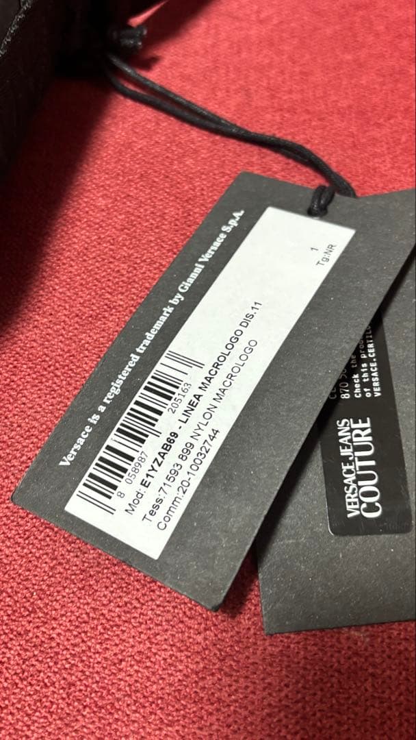 VERSACE JEANS COUTURE ショルダーバッグ ブラック 未使用品