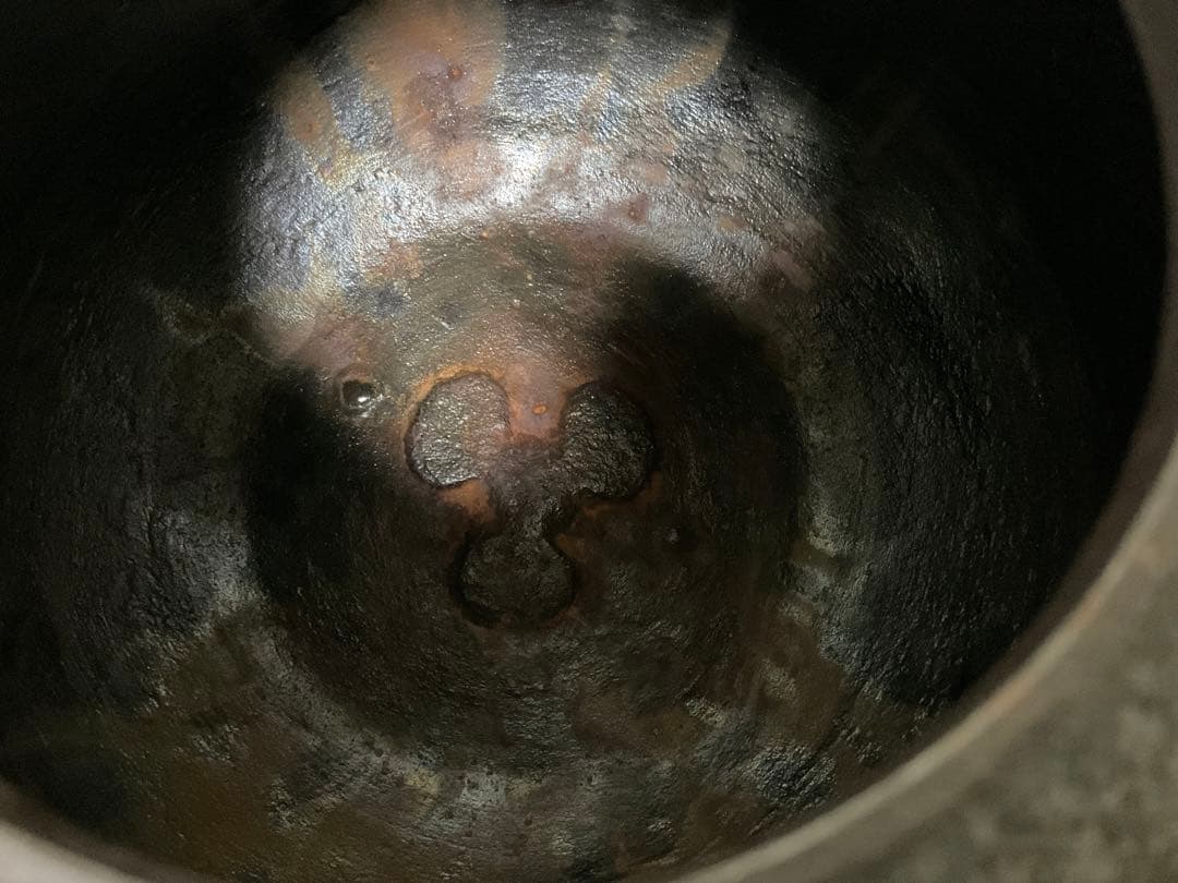 伝統工芸工芸美術茶道具＊菊池政光銘在銘 ＊獸双耳釜環あり＊茶道古物金属工芸