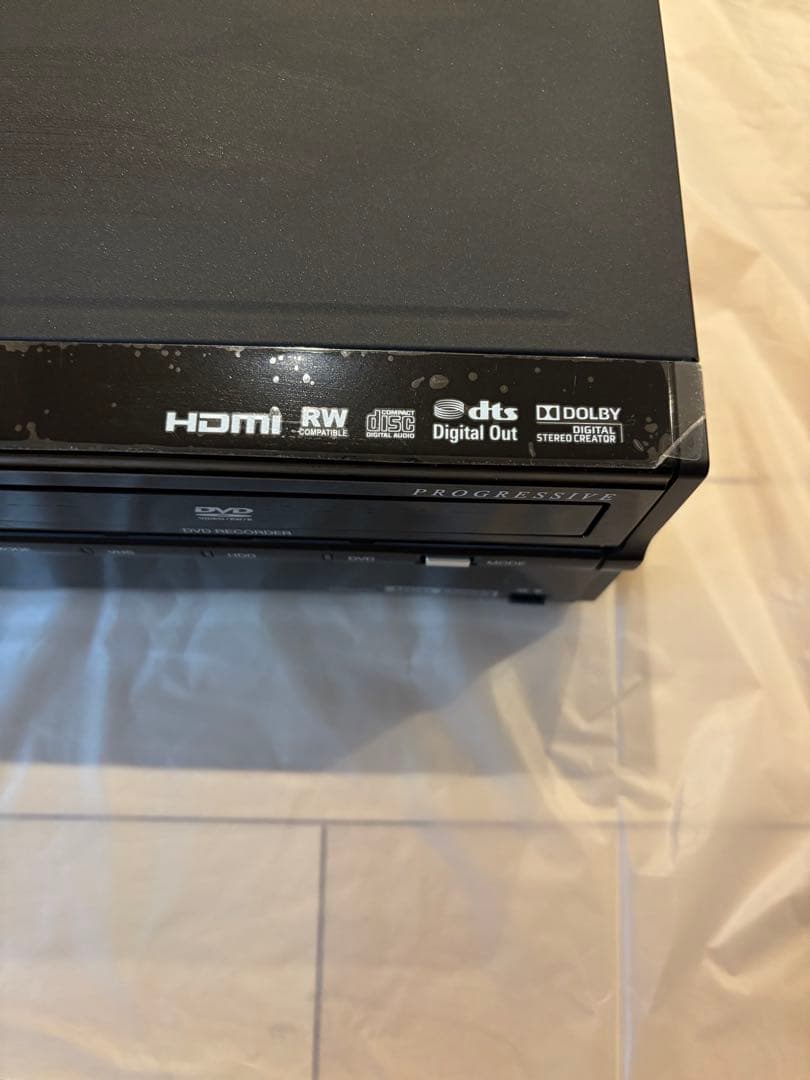 HＤＤ搭載ビデオ一体型ＤＶＤ250プレーヤー