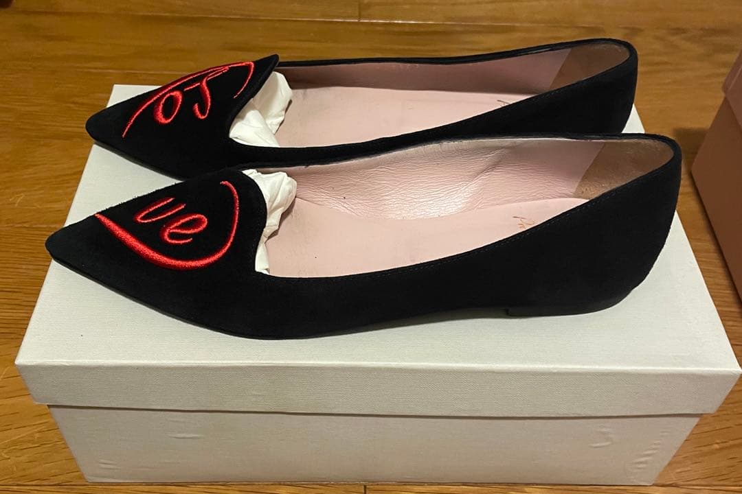 美品　Pretty Ballerinas ブラックオペラシューズ