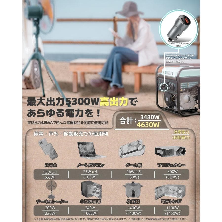 ★セット★バルーン投光器 200W LED 発電機用投光器 ポータブル 伸縮