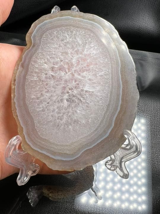 0622141   72＊90ミリ水晶共生瑪瑙置物セット　コースター