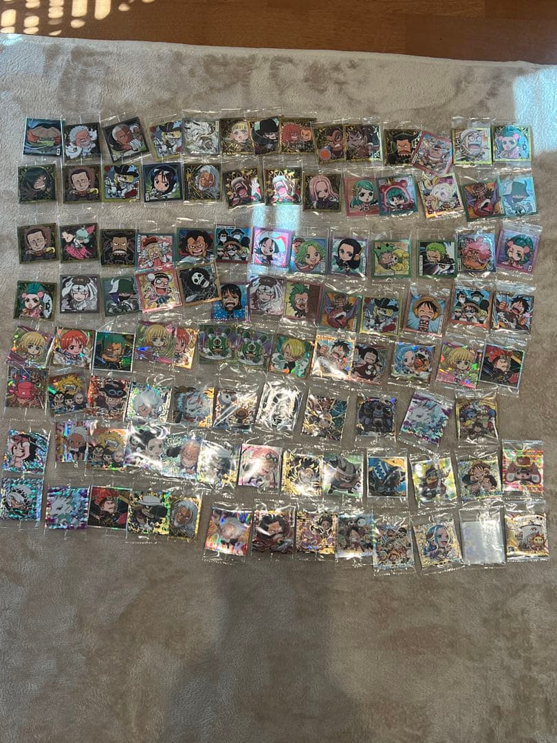 ハ*！様 ドラゴンボール ワンピース 鬼滅の刃 シール カード まとめ売り レア