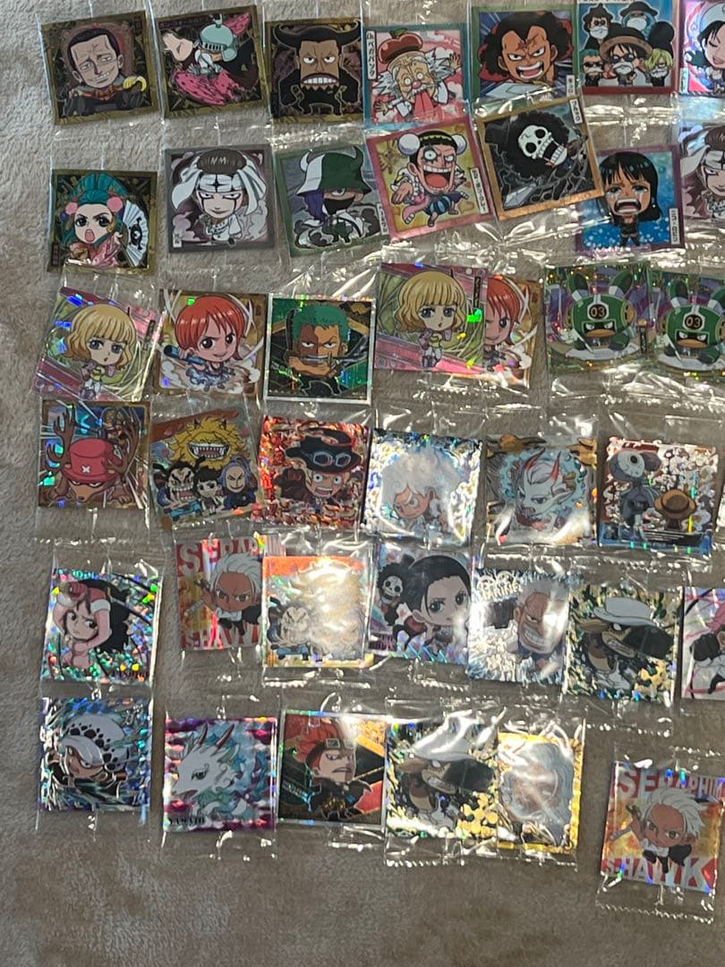 ハ*！様 ドラゴンボール ワンピース 鬼滅の刃 シール カード まとめ売り レア