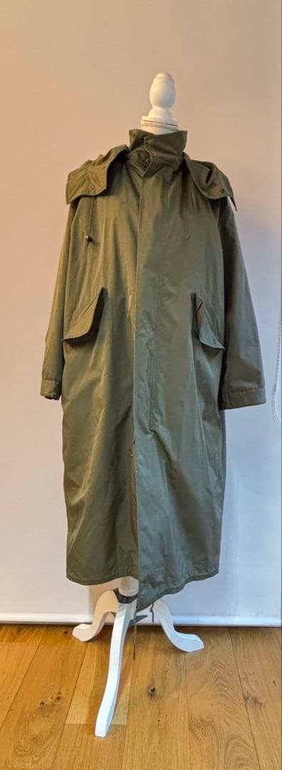 ライナーコート付きオリーブグリーン モッズコート フード付き　38サイズ
