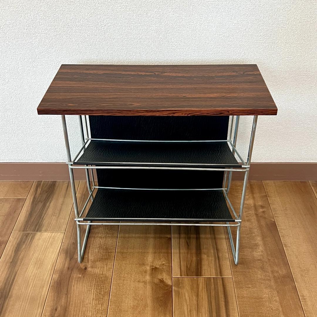 サイドテーブル 60年代 デンマーク製 ミッドセンチュリー マガジンラック