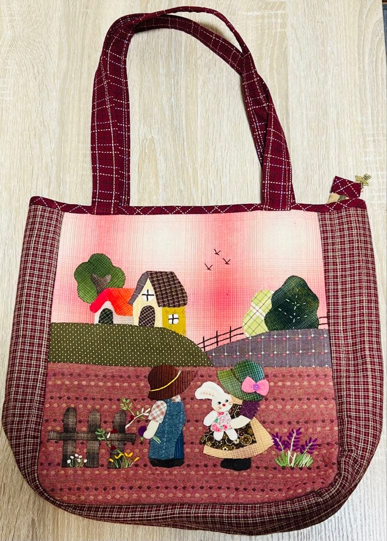 ★新作大★スーちゃん＆ビリーくん★ハンドメイド　トートバッグ　パッチワーク