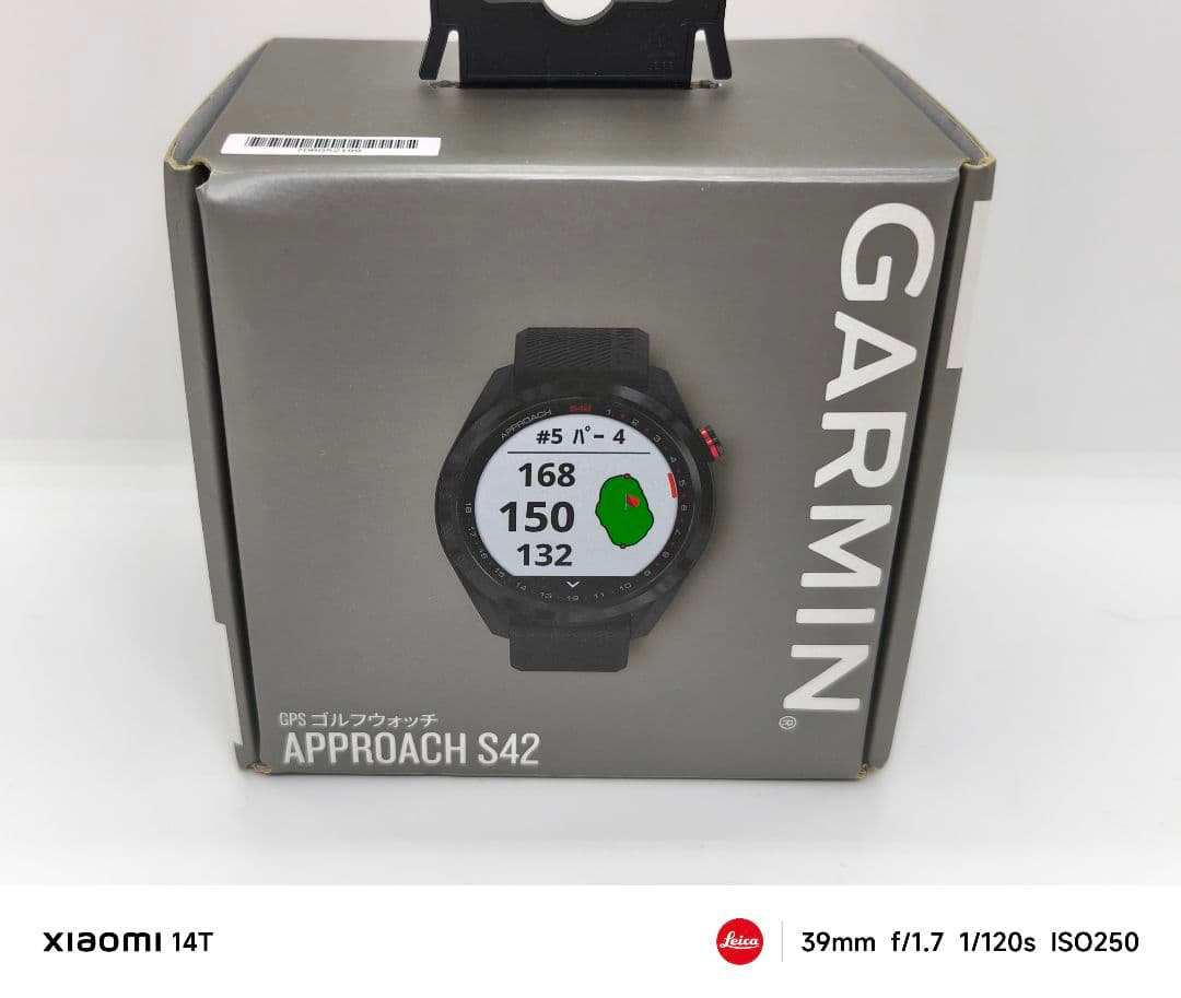【美品】GARMIN GPSナビ ブラック Approach S42 ゴルフナビ