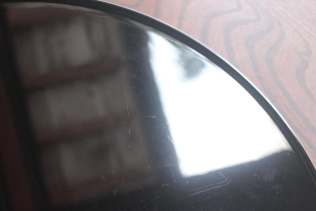 デッドストック！極上黒漆の美しい半月盆（検輪島塗懐石盆お膳お盆茶道具