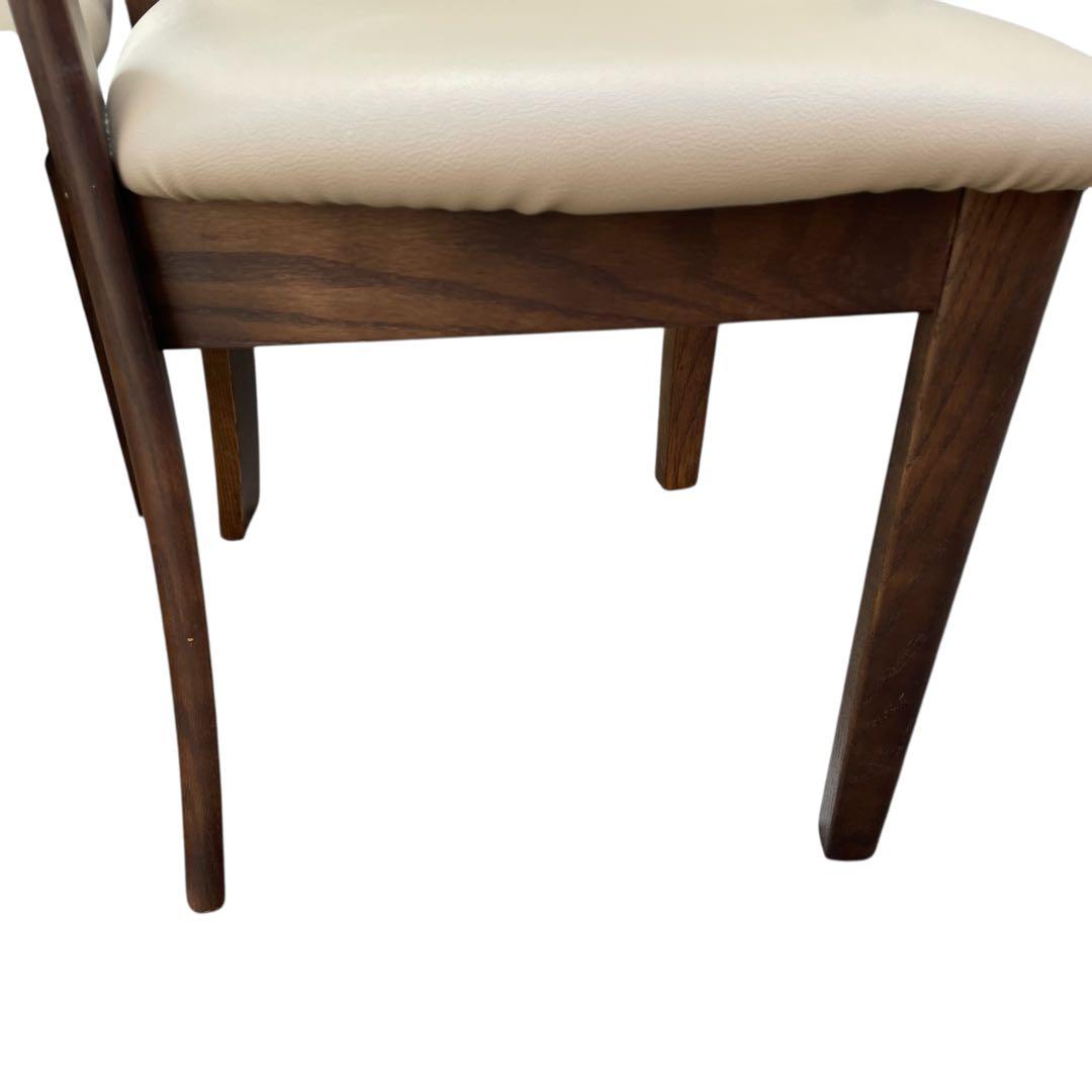 【希少】浜本工芸　ダイニングチェア　２脚セット　レザー　チェア　シンプル a