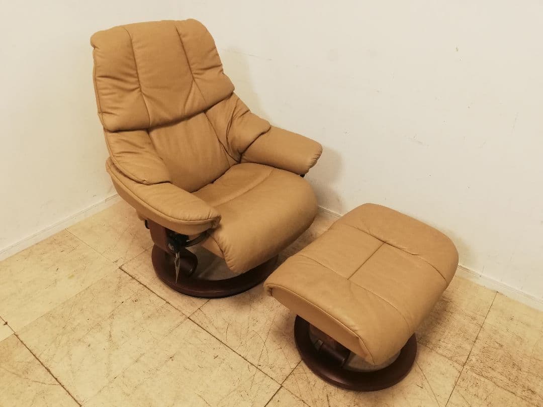 モデルルーム展示品 EKORNES ストレスレスチェア レノ（S） オットマン付