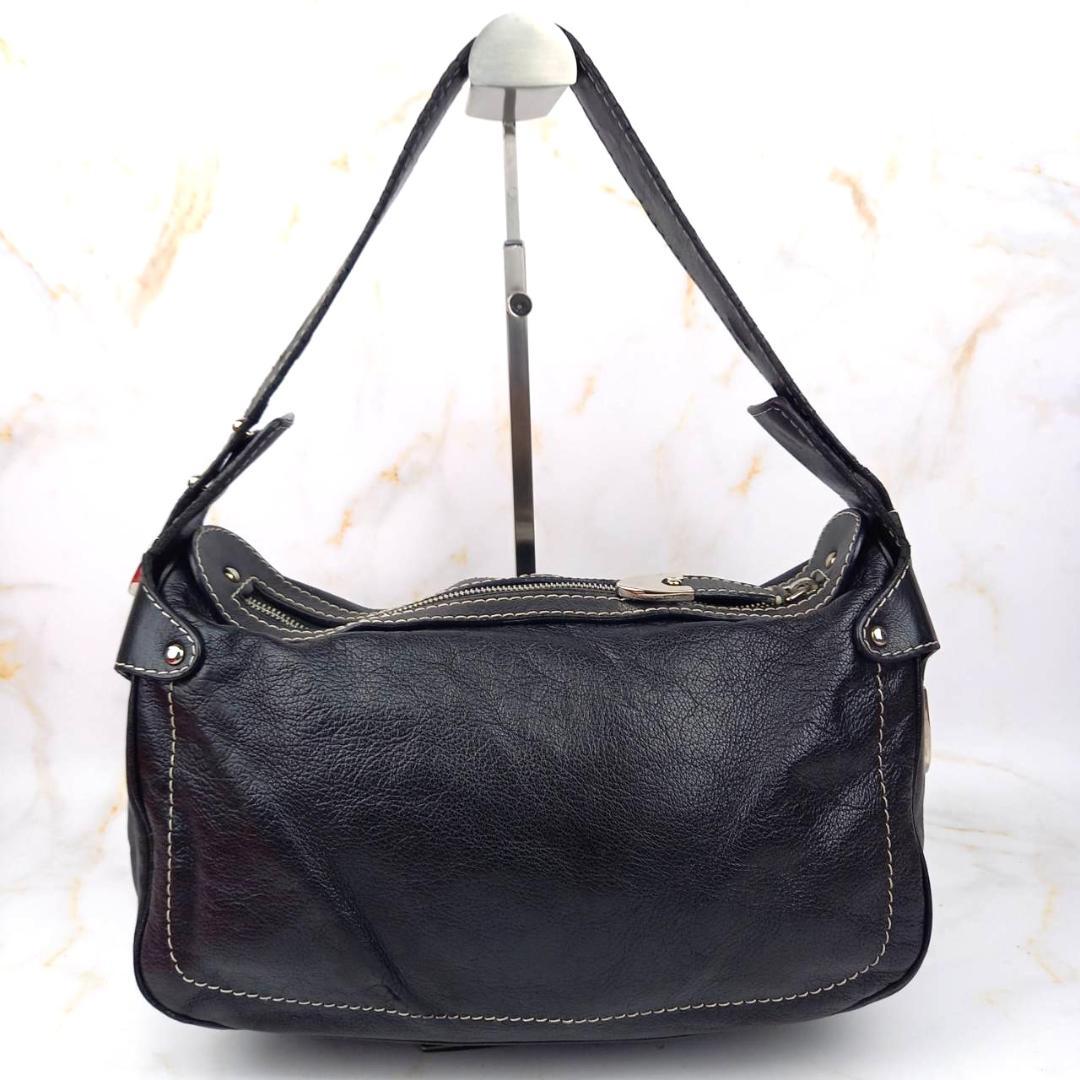 ✨良品✨ BALLY バリー ワンショルダーバッグ レザー ブラック y2k