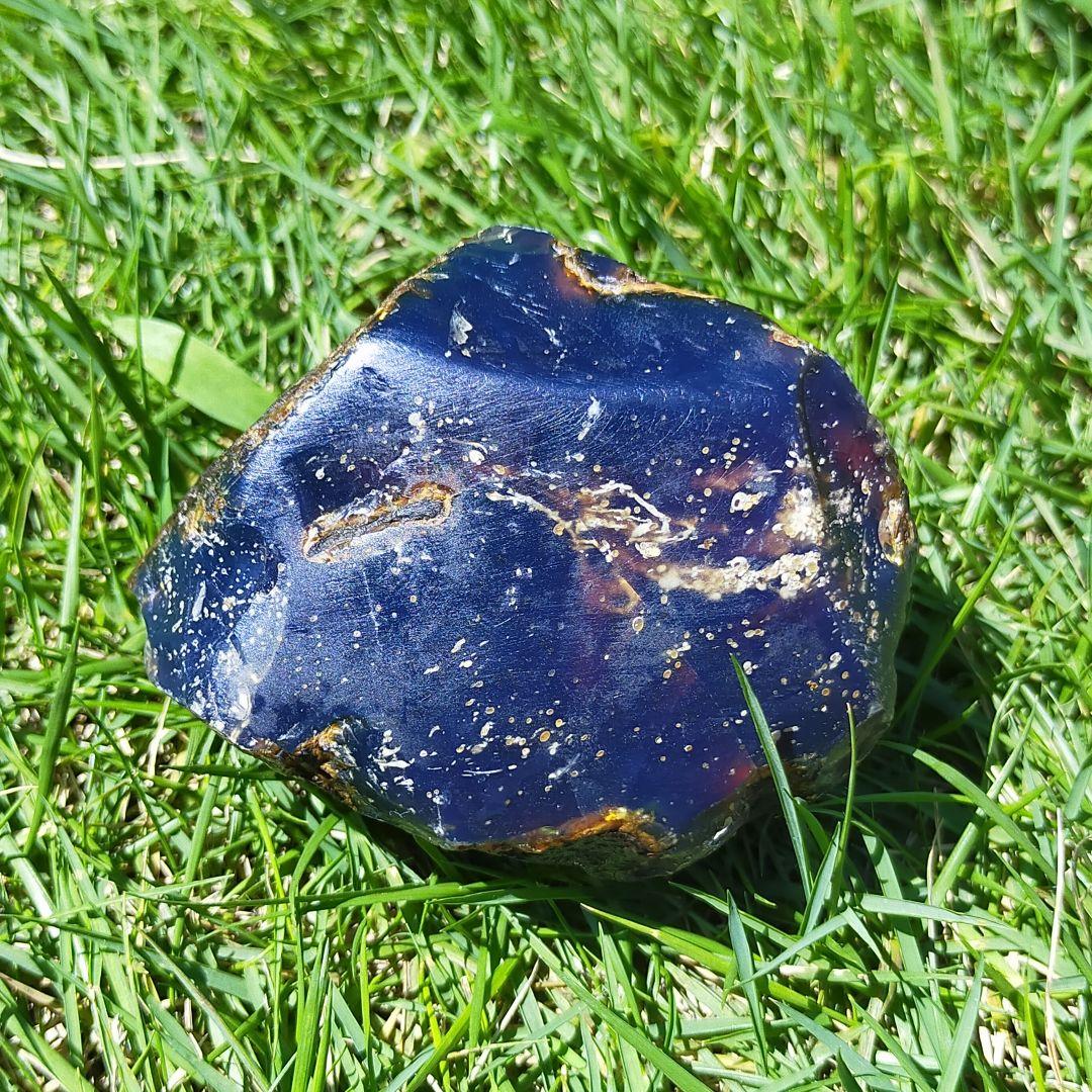 最高品質　ブルーアンバー　インドネシア　スマトラ　琥珀　天然石 　原石