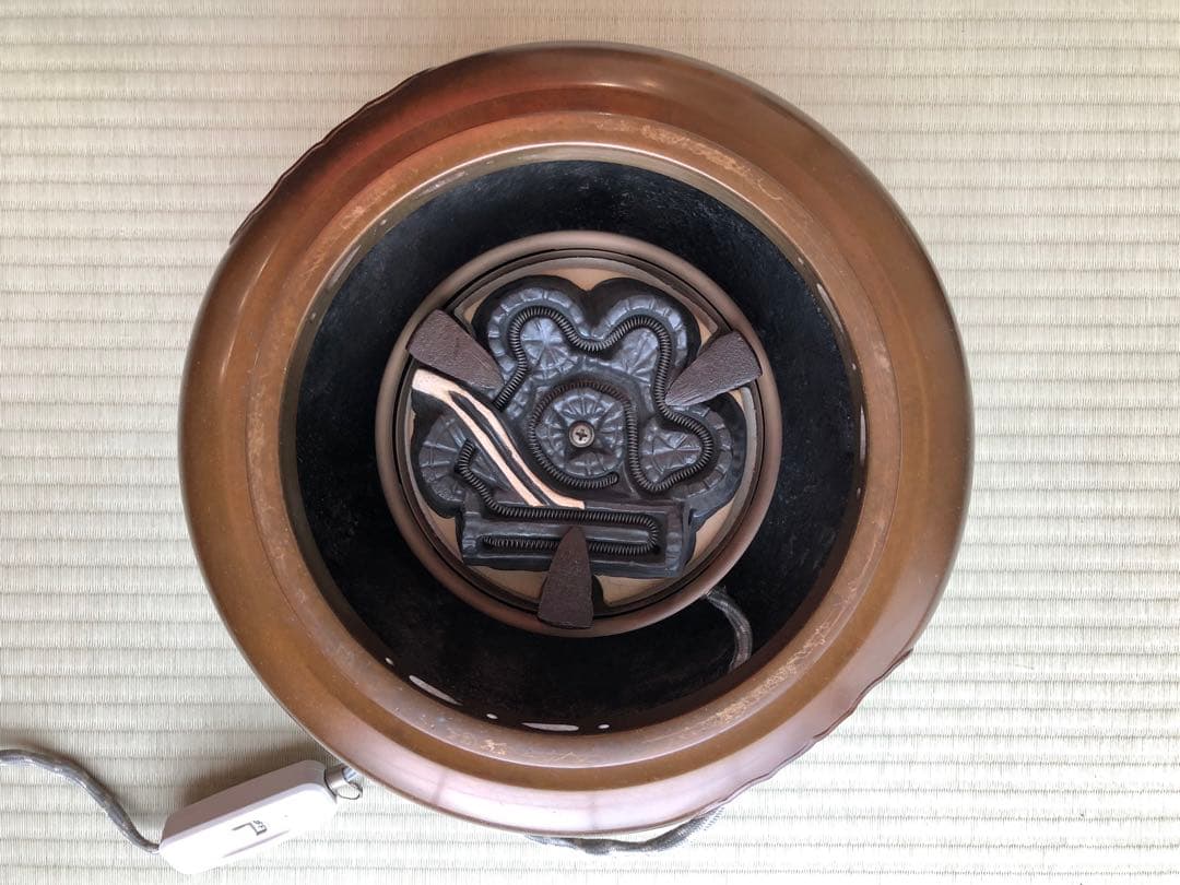 唐金朝鮮風炉　真型釜添　釜師高橋敬典　風炉師浄雲