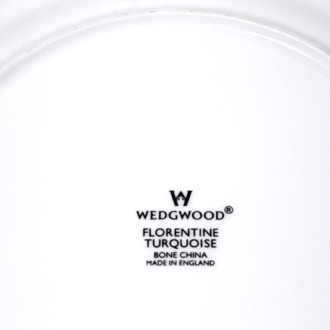 【美品・２点】 フロレンティーン ターコイズ スクエアプレート