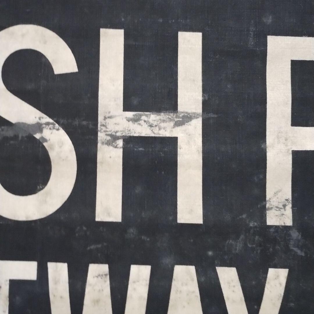 ヴィンテージバスロールサイン本物　126cmx67cm