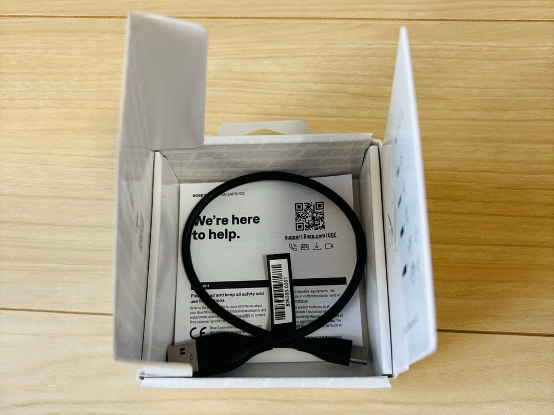 【美品】Bose Ultra Open Earbuds ホワイトスモーク