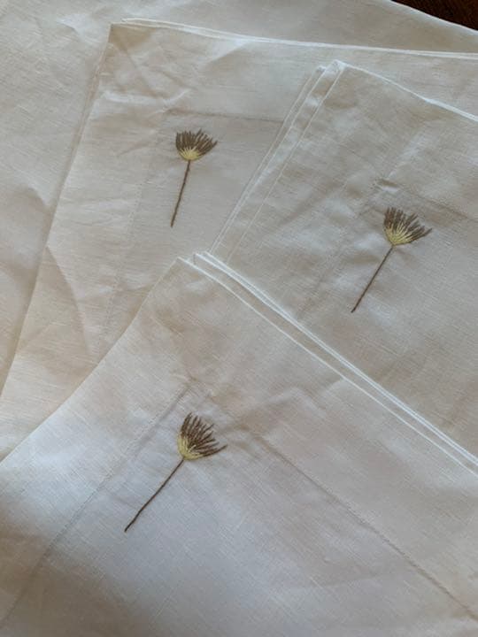 リネンテーブルランナー＆ナフキン３枚セット