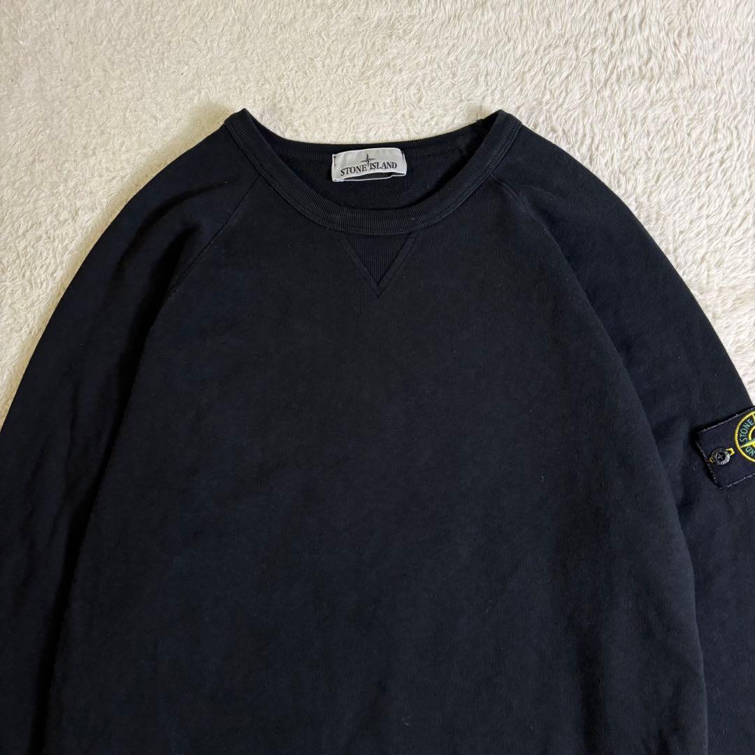 23SS STONE  トレーナー ブラック XL