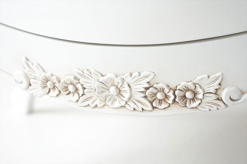 マホガニーの温もり｜ガラス キャビネット WH　ホワイト幅79ｃｍ高さ154ｃｍ