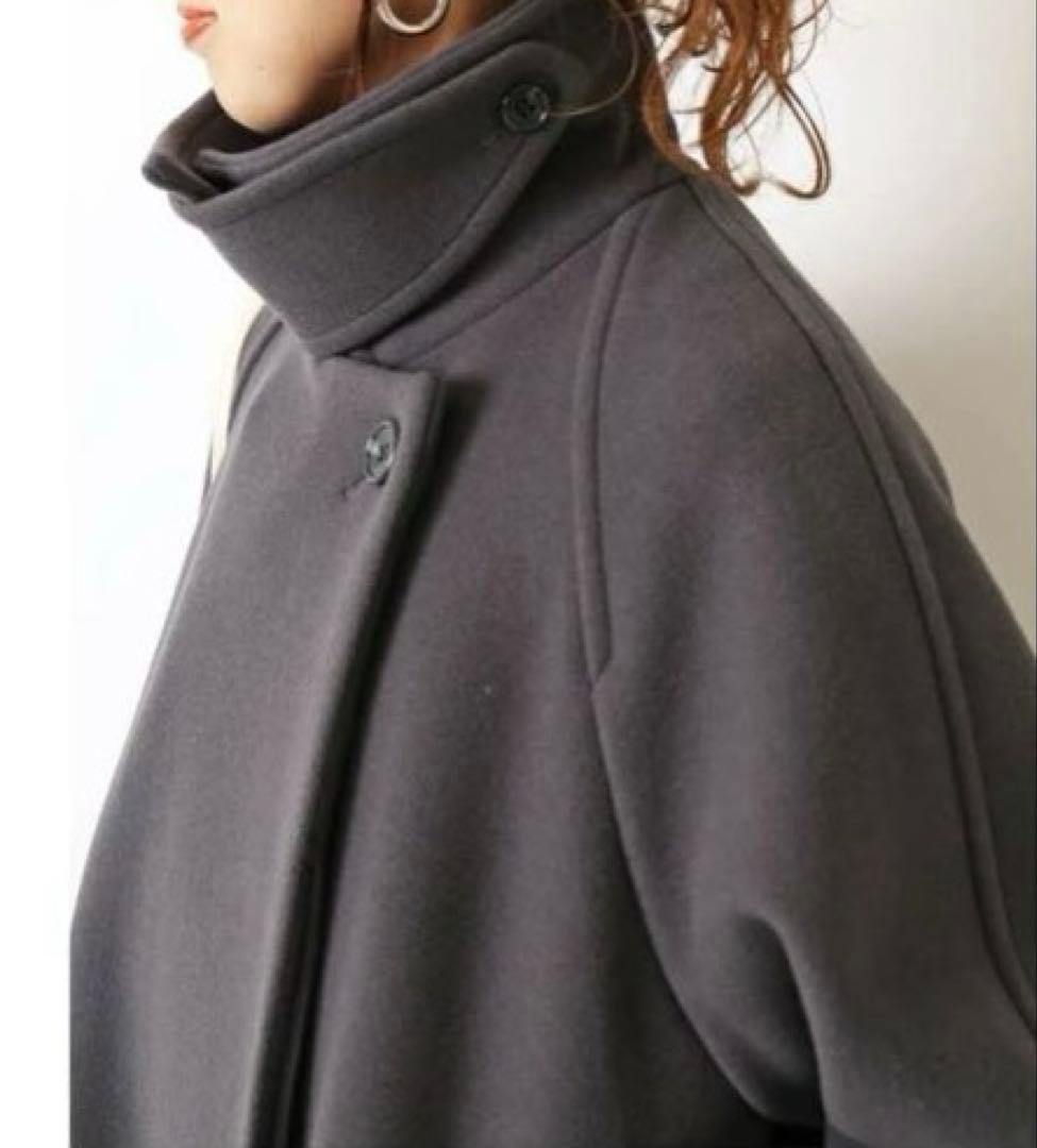 Spick and Span W/Nyモッサステンカラーショートコート