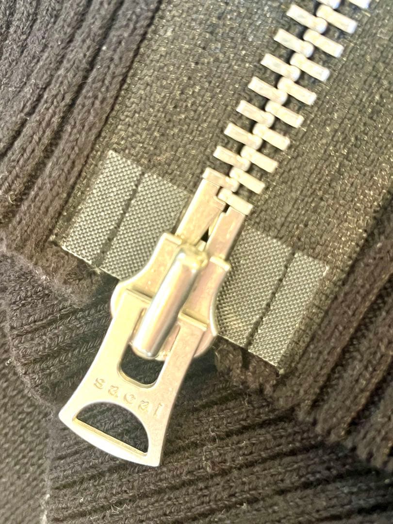 sacai ペイズリー柄 コットンニットL