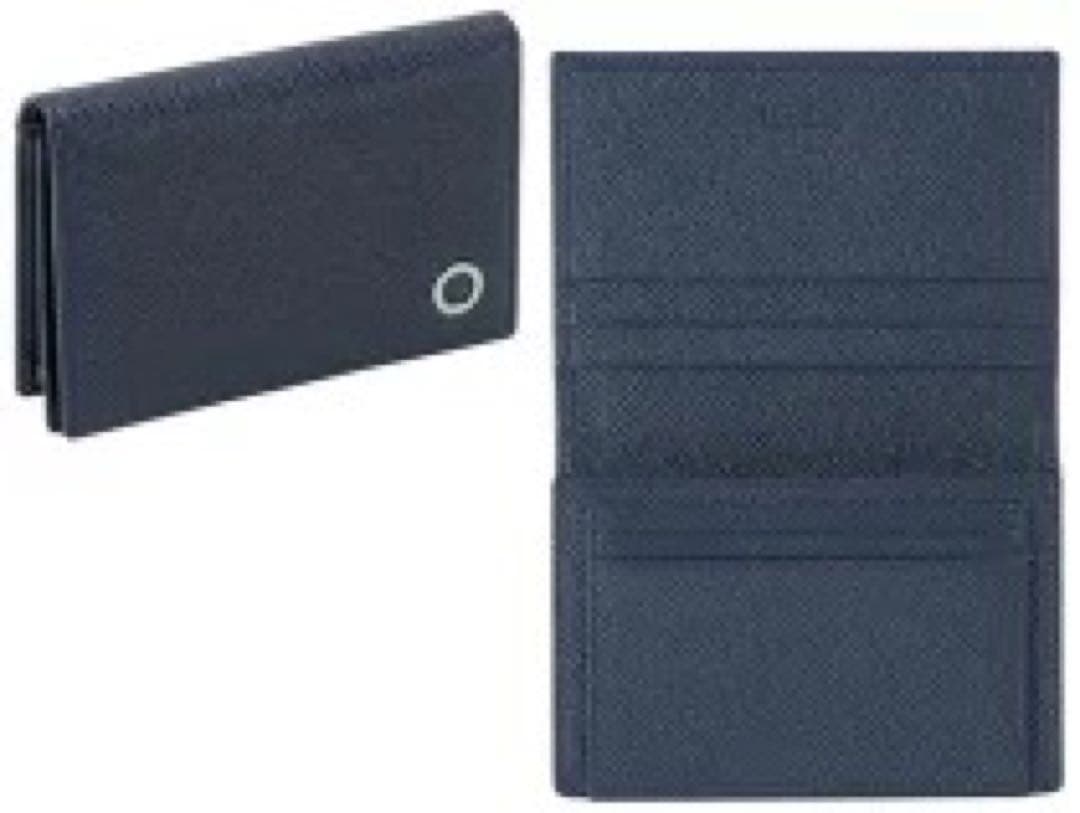 BVLGARI(ブルガリ) メンズ 名刺入れ 牛革 DENIM SAPPHIRE