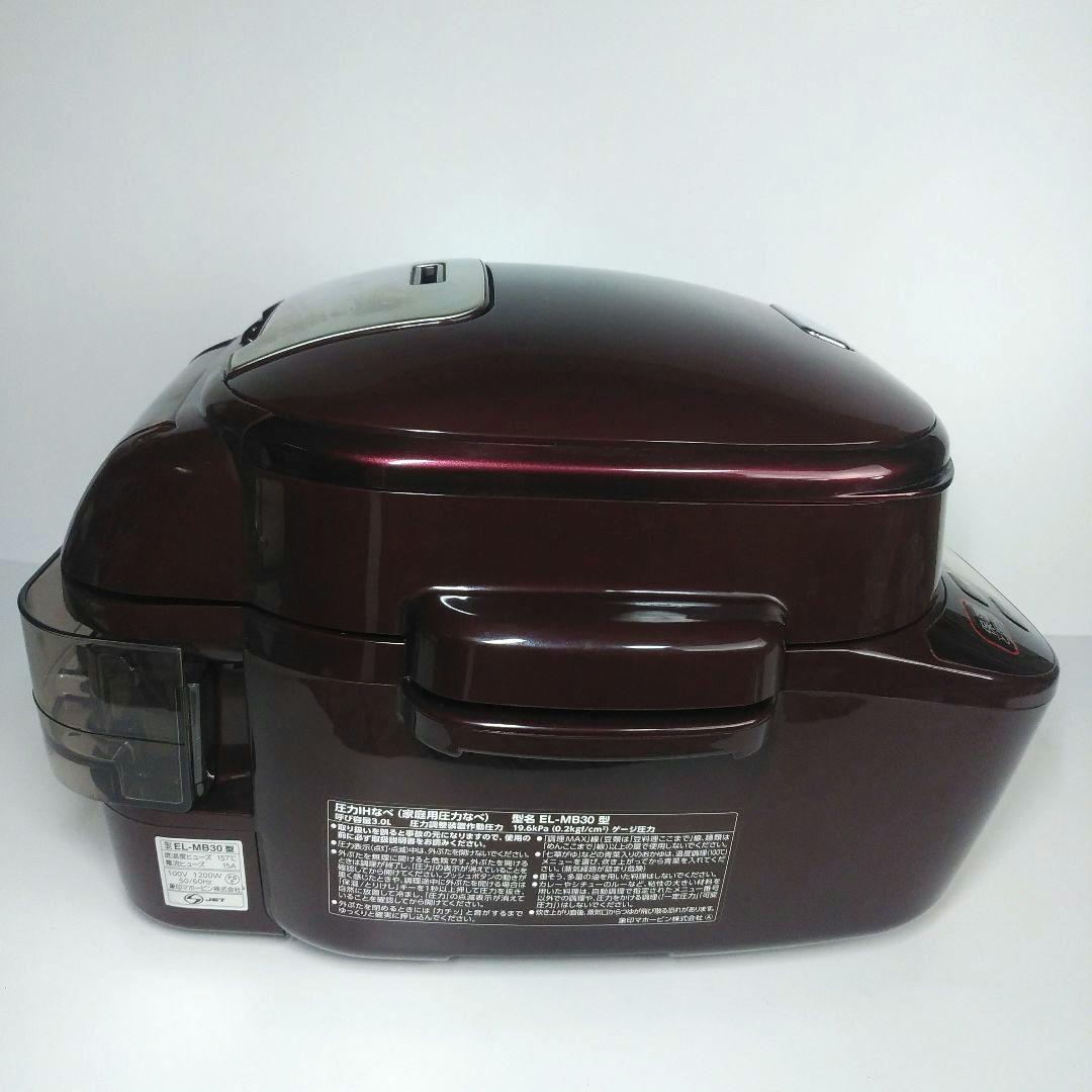 【動作確認済み】象印 圧力IHなべ EL-MB30 カラー:ボルドー 圧力鍋