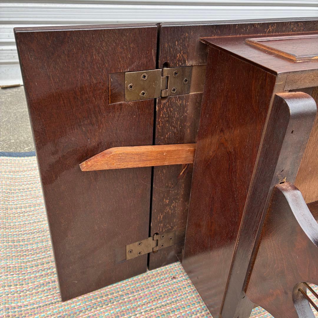 【送料込】ドロップリーフテーブル　英国風　アンティーク　ヴィンテージ　ロココ調