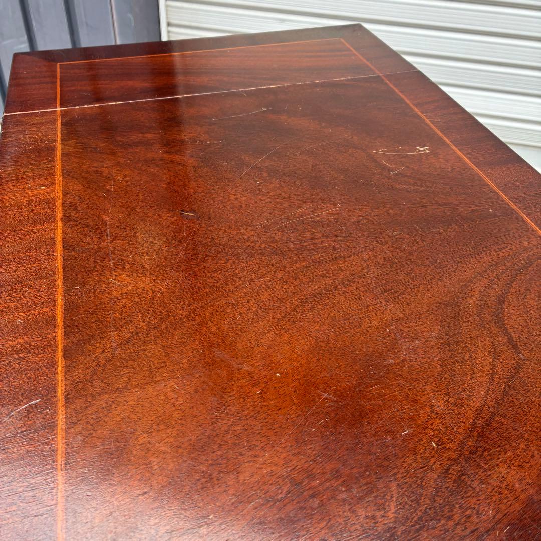 【送料込】ドロップリーフテーブル　英国風　アンティーク　ヴィンテージ　ロココ調