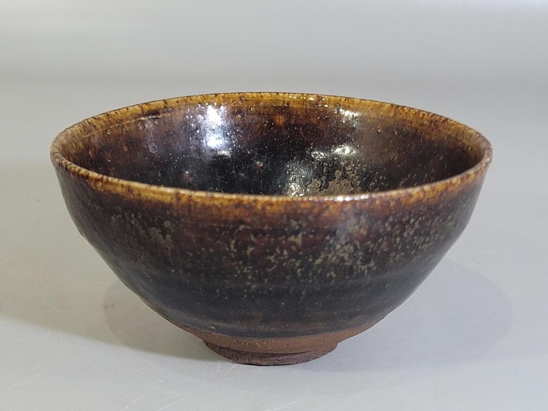 茶道具 唐津飴釉茶碗 時代物