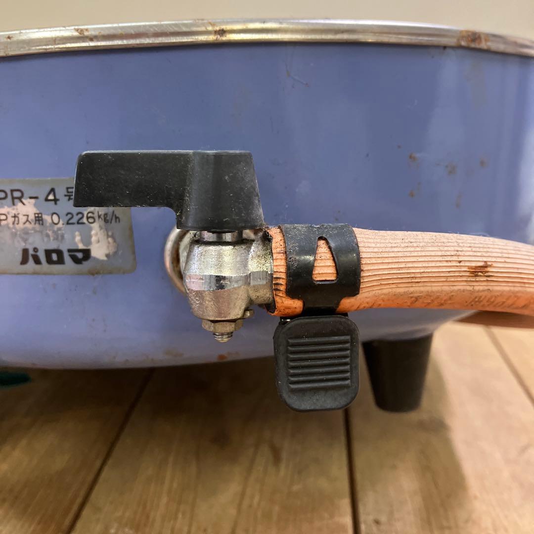 B壁 昭和レトロ パロマ PR-4号A LPガス用 2.2升炊き ガス炊飯器