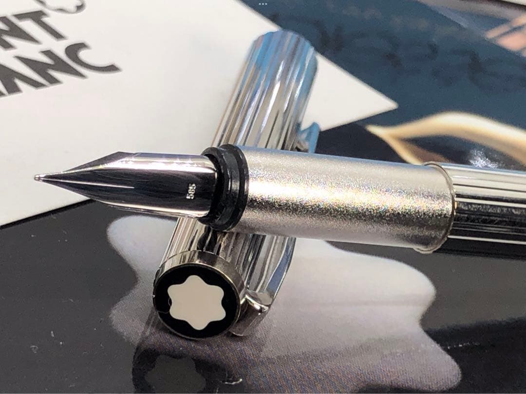 モンブラン　★稀な未使用に近い極上の保管品！総プラチナ張りノブレス★No1157