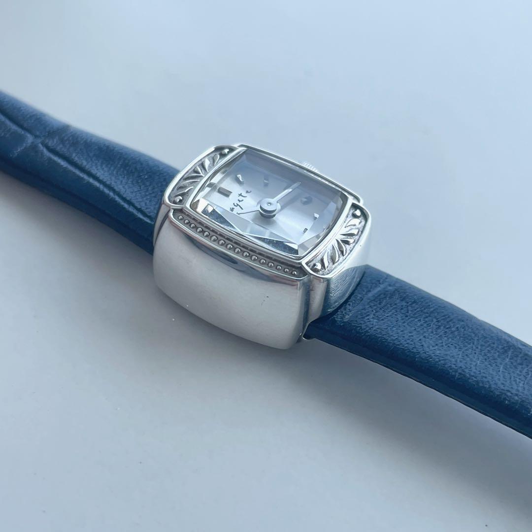 agete アガット カメレオン　時計　レザー　レア　美品　稼働　証明あり