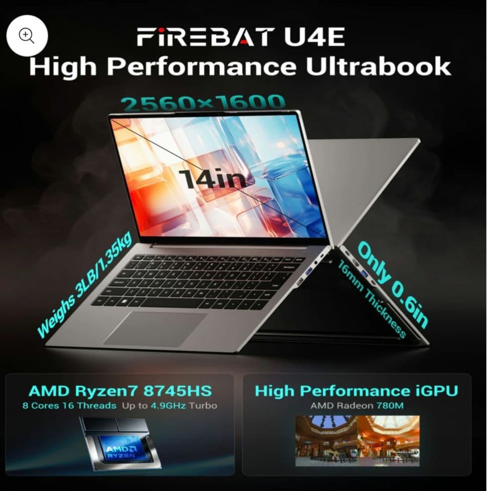 (当日発送) FIREBAT U4E Ryzen7 8745hs メモリのみ無し